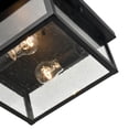 thumbnail image 2 of 4122-PBK Millennium Lighting Evanton - 2 Light Outdoor Flush Mount-5.25 Inch Tall and 12 Inch Wide-Powder Coated Black Finish, 2 of 4