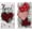 Eucalyptus Leaves, variant on Valentines Day Kitchen Dish Towels Set of 2, Red Love Heart Eucalyptus Leaves Buffalo Plaid Drying Hand Towel Baking Cooking Cloth, Anniversary Wedding Bathroom Home Decoration 18'''' x 26''''