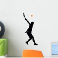thumbnail image 1 of Tennis Silhouette Wall Decal by Wallmonkeys Peel and Stick Graphic (12 in H x 6 in W) WM17383, 1 of 4
