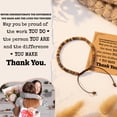 thumbnail image 6 of Elphaba Galinda Red Creek Jasper Bracelet for Women, Inspirational Jewelry Gifts for Her, Christmas Holiday Gift, 6 of 7