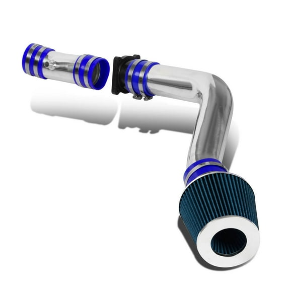 DNA Motoring CAIK-NA02V6-BL For 2002 to 2006 Nissian Altima/Maxima L31 Aluminum Cold Air Intake Induction Pipe Blue Filter 03 04 05