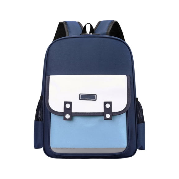 Bocaii Light Blue Backpacks, Color Block School Backpack, Back to School Gifts, Aesthetic Minimalist Waterproof School Backpack, Laptop Backpack and Travel Backpack for Teens