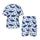 thumbnail image 1 of Balery Whale Conjunto de Pijama Infantil de Manga Corta con Estampado – Ropa de Dormir de Algodón Suave-Large, 1 of 6