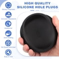 thumbnail image 3 of Uxcell 3 Pcs Tapón de Silicona en Forma de T, Diámetro 97 mm/3.82 Pulgadas, Tapón de Silicona Impermeable Reutilizable para Sellar Agujeros Redondos en Equipos de Tuberías, Negro, 3 of 7