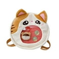 thumbnail image 4 of Cartoon Plush Backpack Toy Bag Portable Casual Versatile Cute Crossbody Bag gray without doll, 4 of 5