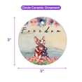 thumbnail image 5 of Freedom Sphynx on Independence Day 4th of July Ceramic Round Ornament Cat Lover Kitten Owner Gifts Idea Home Tree Decor - 01005, 5 of 5