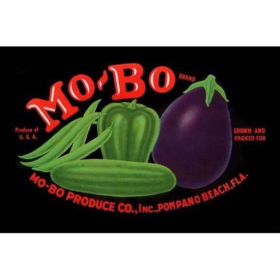 Mo-Bo Brand Produce-Fine Art Canvas Print (20" x 30")