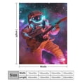 thumbnail image 2 of Astronauts Play Guitar in Space Print Blanket Warm Throw Blanket Soft Flannel Lightweight Throw Blankets Couch Bed Travel Bedding Room Decor for Kids Teens Adults, 2 of 8