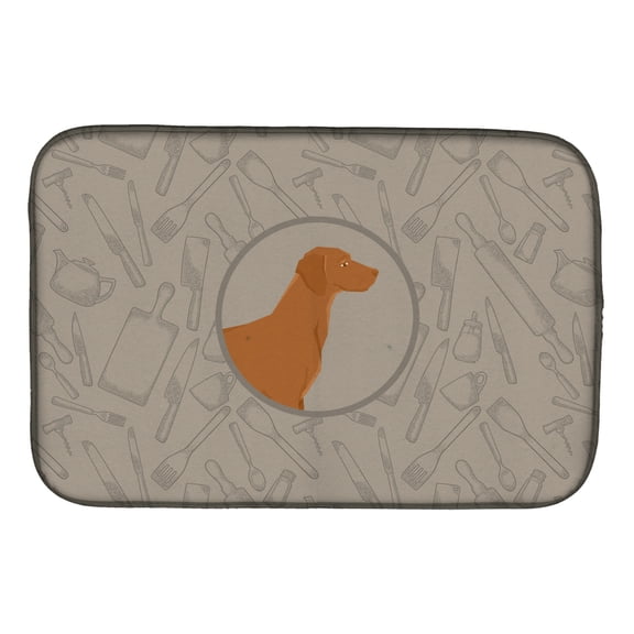 Caroline's Treasures Vizsla In the Kitchen Dish Drying Mat