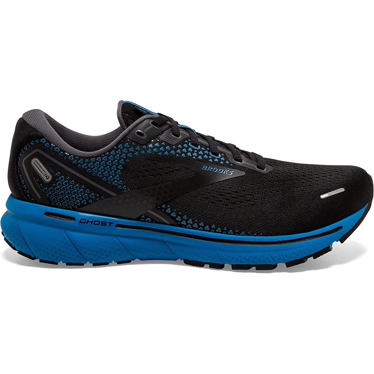 Brooks Ghost 14 Mens Neutral Running Shoe 9.5 Black/Blackened