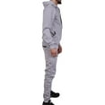 thumbnail image 4 of Riflessi Men's Athletic Sports Casual 2 Piece Solid Color Tracksuit Hoodie Jogger Pants Sweatsuit Set (Heather Grey, XL), 4 of 4