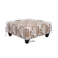 thumbnail image 7 of Roundhill Furniture Nexus Geometric Accent Fabric Cocktail Ottoman, Galactic Parchment, 7 of 7