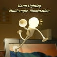 thumbnail image 5 of Changeable Shape Funny Sportsman Night Light, DIY Cute Light Bulb Man Mini Night Light, Suction Cup Bendable Mini Decorative Table Top Lamp, Christmas Home Decor for Bedroom Bathroom Corridor, 5 of 7