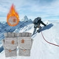 thumbnail image 6 of AuroraX Usb Heated Fingerless Gloves with Fleece Lining Convertible Warm Plush Gray Winter Gloves Cold Weather Knitted Mittens for Outdoor Working & Typing Ski, 6 of 6