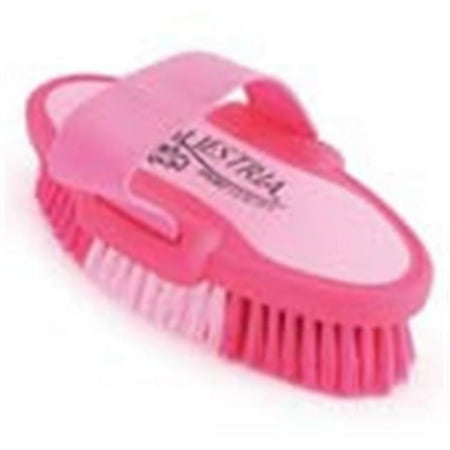 6.75 Inch Small Equestrian Sport Oval Body Brush - Pink - 2171-1