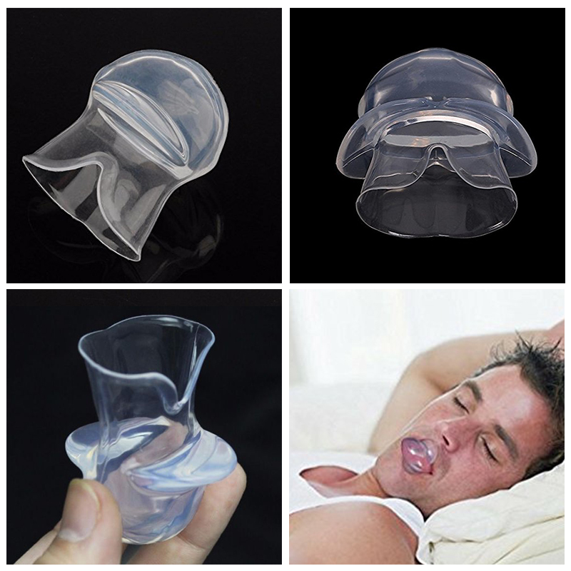 Anti Snoring Tongue Device Silicone Sleep Apnea Aid Stop Snore Sleeve