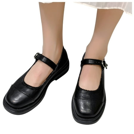 

Aayomet Women Comfortable Shoes Casual Retro Single Style Women s Shoes Casual Flat Comfortable Women Wedge Comfort Shoes Black 8
