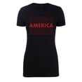 thumbnail image 2 of Women's America T-shirts, USA Shirts, Patriotic Shirts for Women - Black MH200WPATRIOT S19 XL, 2 of 3
