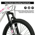 thumbnail image 6 of Glerc Skyline 24 Inch Kids Mountain Bike for Boys Girls 10 11 12 13 14 Years Old, 21-Speed Kid Bicycle with Front Suspension & Dual Disc Brakes & Rugged Frame, Pink, 6 of 15
