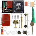 thumbnail image 2 of Juego de bolígrafos TIANREN, kit de tinta para bolígrafos antiguos con forma de pluma, 2 of 7