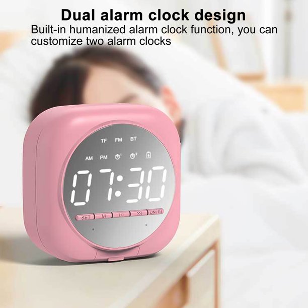 BetterZ Bluetooth 5.0 2 In 1 Mini LED Screen Mirror Night Light