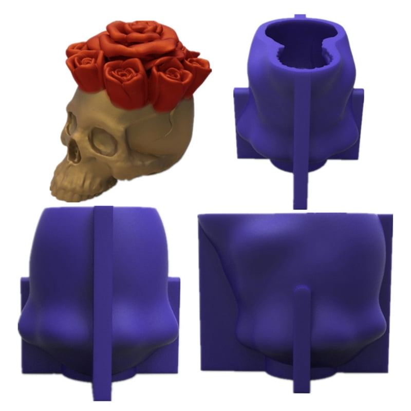 3D Rose Candle Epoxy Resin Mold Plaster Soap Silicone Mould DIY Crafts Home Ornaments Casting Tools