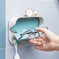 thumbnail image 1 of Contenedor de almacenamiento Colco Organizador de soporte a prueba de agua con tapa para Toalla gafas joyería tarjetas Azul, 1 of 8