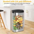 thumbnail image 3 of Automatic Trash can 22 Gallons Garbage Can Large Kitchen Trash Can  Stainless Steel   Trash can with Lid for Kitchen, Home, Office, Silver, 3 of 7