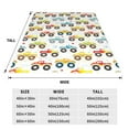 thumbnail image 3 of Pofeuu Cartoon Monster Trucks Print Ultra-Soft Micro Fleece Blanket,for Bed Or Sofa,All Season Throw Blankets Flannel Blanket-40"x30", 3 of 7