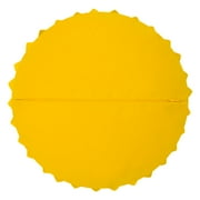 JWH 3D Handmade Aesthetic Decorative Round Sunflower Accent Throw Pillows with Insert Unique Pillow Bohemian Cushions for Bed Sofa 12 inch Yellow