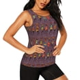 thumbnail image 2 of Balery African Women Camiseta sin mangas estampada ligera para mujer, tops de entrenamiento sin mangas, camisetas de yoga transpirables de secado rápido.-Small, 2 of 7