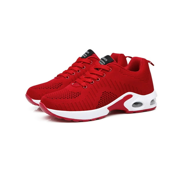 Minnieouse 1 par de zapatillas deportivas transpirables para mujer, zapatillas deportivas para caminar, calzado de cumpleaños para madre, para Calzado Rojo/43