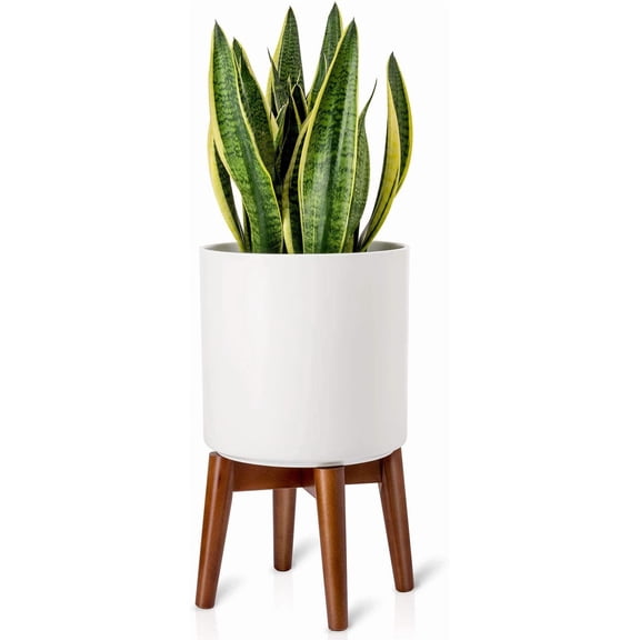 Plant Stand Mid-Century Modern Indoor (Plant and Pot NOT Included) Flower Holder Home Decor, Brown