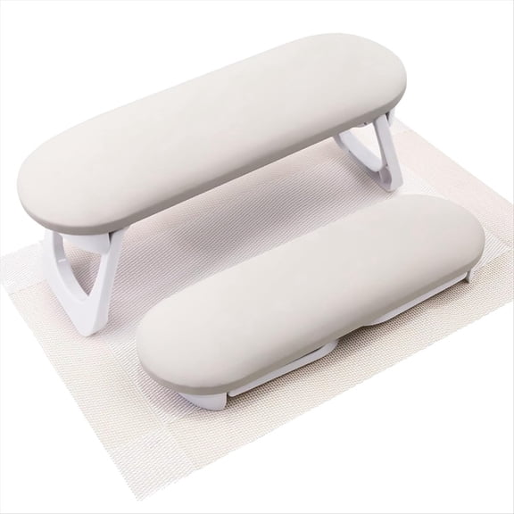 Rollbacks & More Nail Arm Rest, Foldable PU Leather Hand Rest for Acrylic Nails Cushion Holder, Pillow Art