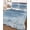 Mist Blue, variant on Twin Quilt Bedding Set, Blue Coastal Nautical Reversible Summer Quilt 3 Pieces, Summer Ocean Sea Waves Starfish Coral Lightweight Bedspreads Coverlets with 2 Pillow Shams for All Seasons