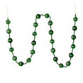thumbnail image 2 of Vickerman M183524 6 ft. Emerald Stripe Ball Garland, 2 of 3