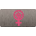 thumbnail image 1 of Féministe Poing Brossé Plaque d'Aluminium License, 1 of 1