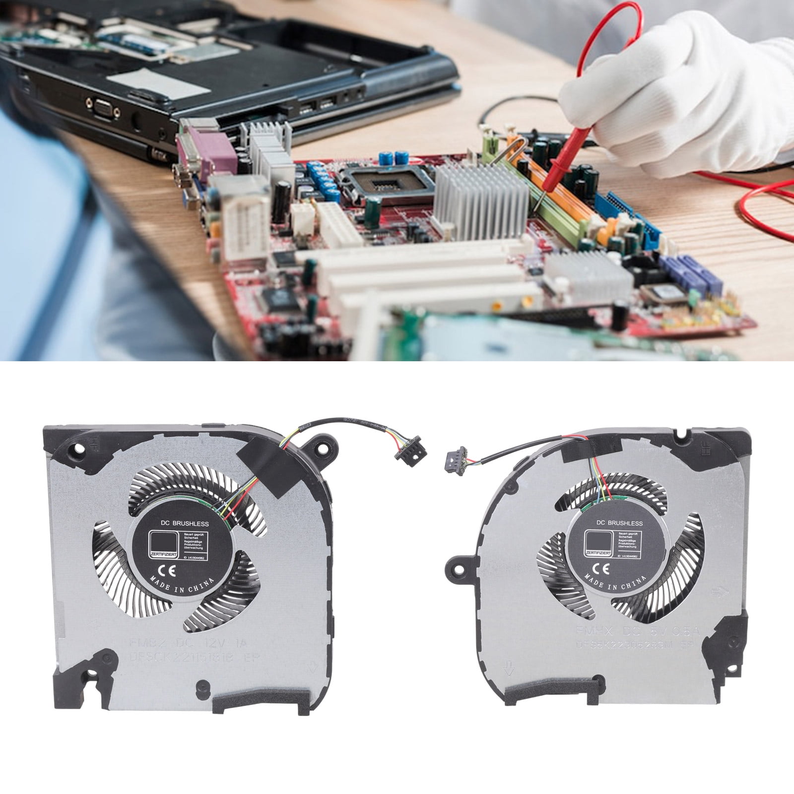 CPU GPU Fan Laptops Cooling Fan DC5V 4Pin 4wires Coolers for G7 7500 Laptops Part