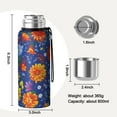 thumbnail image 7 of 20 Oz Pioneer Flower Coffee Tumbler Double Wall Insulated Stainless Steel Water Bottle | Metal Reusable Thermoses Flask with Cup Cap | Leak & Sweat Proof with Anti-Dust Lid, 7 of 7