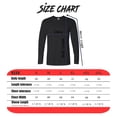 thumbnail image 2 of Gildan Softstyle Cotton with Long Sleeve T-Shirt, Crewneck Rib Collar Black Tee, S, 2 of 5