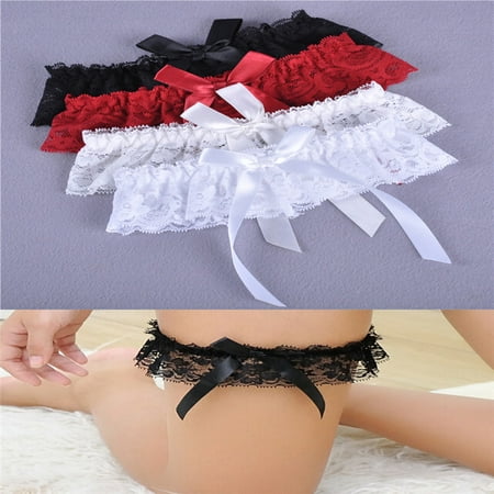 

1PC Women Wedding Party Bridal Sexy Lace Floral Bowknot Garter Belt Leg Ring