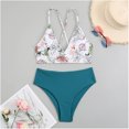 thumbnail image 5 of Hicidod Bikini Sets for Women High Waisted Tummy Control Halter Swimsuit Full Coverage Fashion Printed 2 Piece Bathing Suit, 5 of 7