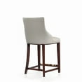 thumbnail image 6 of Manhattan Comfort Shubert Counter Stool with Solid Wood Frame in Light Gray, 6 of 6