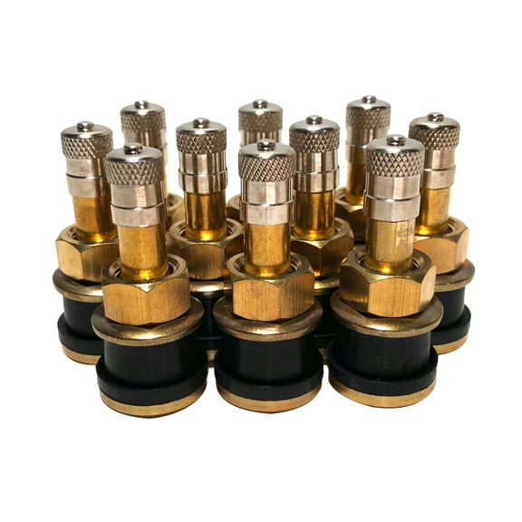 KEX Ten TR501 Straight Brass Clamp in Tubeless 1.5 inch Truck or Bus Valve Stems