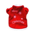 thumbnail image 2 of Spencer Pet Dog Christmas Pompon Hoodie Outfit Jacket Cat Puppy Clothes Winter Sweater Costume for Small Medium Dogs, 2 of 4