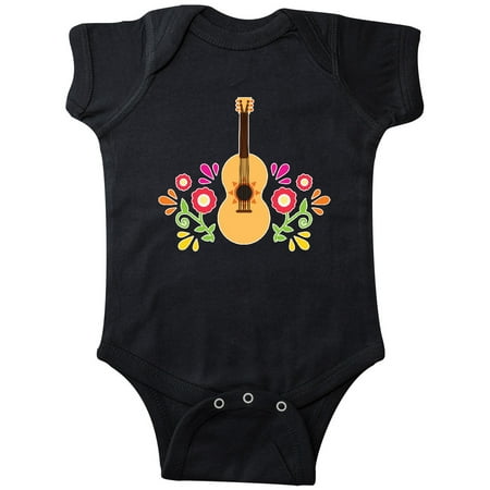 

Inktastic Guitar with Florals for Cinco De Mayo Gift Baby Boy or Baby Girl Bodysuit