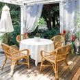 thumbnail image 4 of Outdoor Curtains for Patio Waterproof, Spring Garden Cats Outdoor Privacy Panels Grommet, Farmhouse Animals Floral Botanical Blackout Outside Curtains for Porch/Cabana/Pergola/Gazebo 54"x84", 1 Panel, 4 of 8