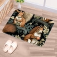 thumbnail image 5 of Squirrel Polyester Non-Slip Machine Washable Bath Rug Door Carpet Chair Rug, 5 of 6