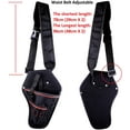 thumbnail image 5 of LYTIVAGEN 30cm 11.8’’ Heavy-Duty Impact Drill Holster Driver Drill Holder Portable Detachable Strap Belt, Multi-Functional Electric Tool Pouch Bag for Screwdriver Wrench Hammer Most T Handle Drills, 5 of 9