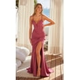 thumbnail image 3 of Women's Nox Anabel Y1481 Lace Up Back Long Prom 2026 Gown Lilac Lavender Size 2, 3 of 5
